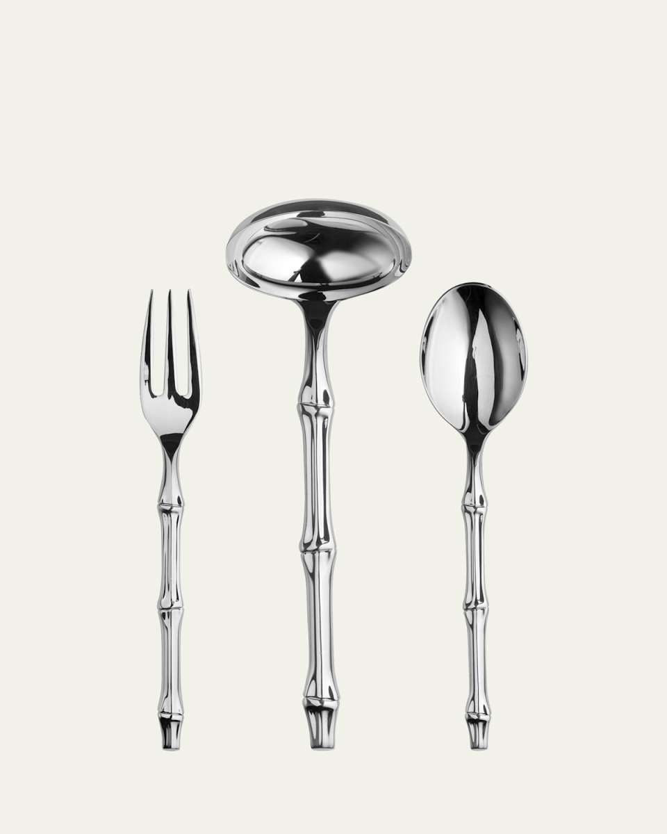 Bali 3-Piece Serving Set, Mirror
